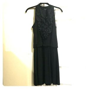 Women’s ruffle black dress
